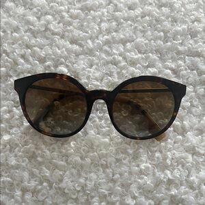 Burberry Brown Leather Glasses Case